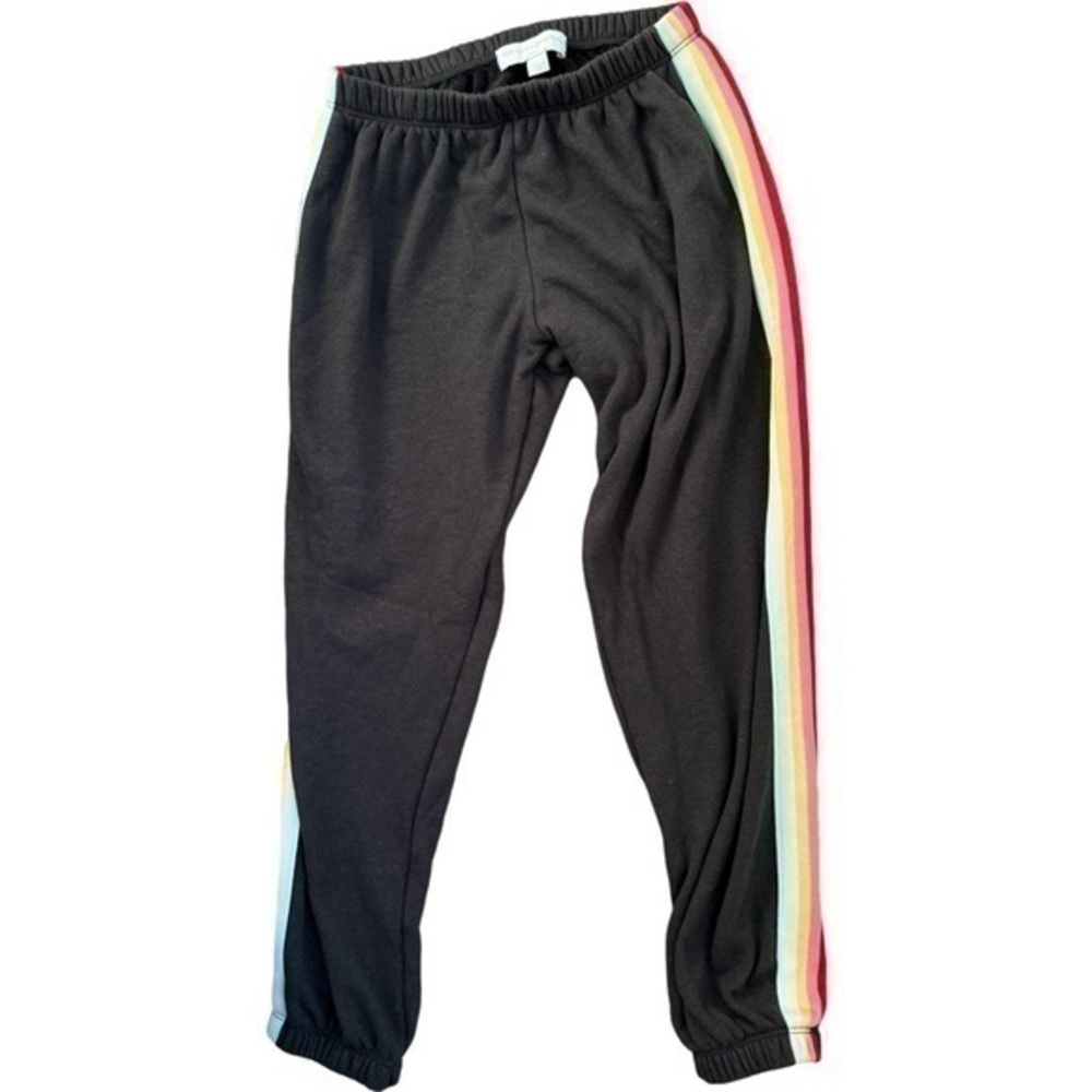 Spiritual gangster sweatpants rainbow down legs